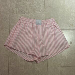 Sky to Moon Pink Striped Boxer Pants w/ Pockets